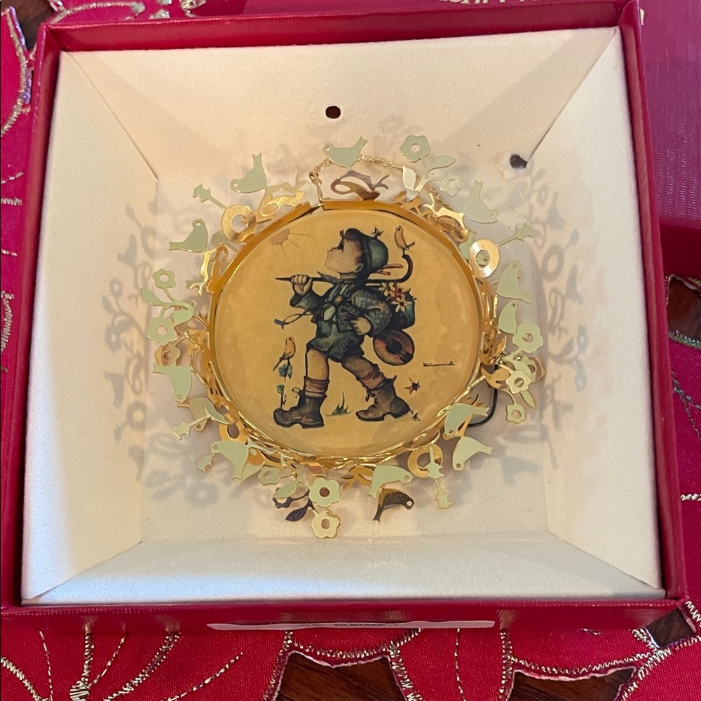 Vintage Hummel Gold Ornament “The Runaway”